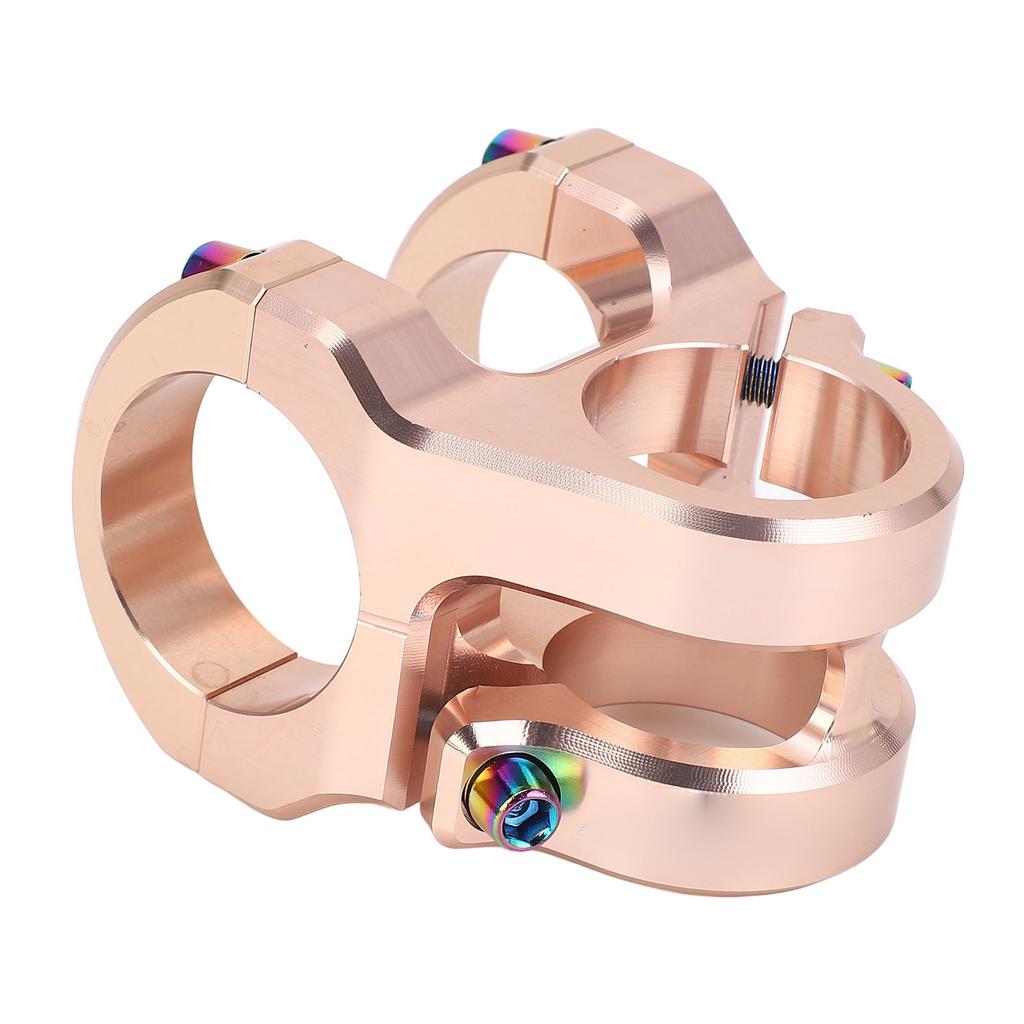 31,8x35mm Fahrradvorbau Aluminiumlegierung CNC Leichtgewicht Kurzer Lenkervorbau für DIY Mountainbiking Ti Farbe