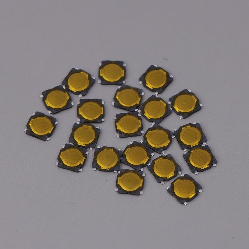 20 Pcs Metal Dome 3.7*3.7*0.35Mm Membrane Button Switch Thin Film Touch Switch 4 Feet Foot Patch Micro Button Switches