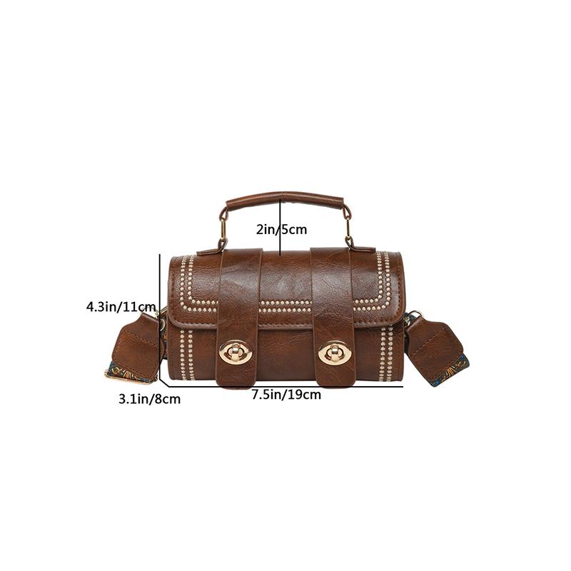 Retro Handbag Tubular Bag Simple Women's Commuter Shoulder Bag Fashion Trendy Crossbody Bag Minimal Tote Bag