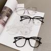 2PCS Anti-blue Lightweight Black Frames Eyeglasses Unisex Optical Eyeglasses Students Literary Glasses Durable