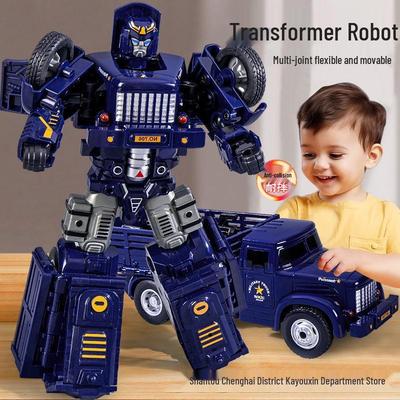 Transformierendes Roboter-Truck-Spielzeug: Trägheitstransporter für Kinder