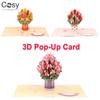 Forever-Blooming Flower Pop-Up Card Premium Bouquet Card for Valentines Day Anniversary Birthday Greeting Cards Thank You Gifts