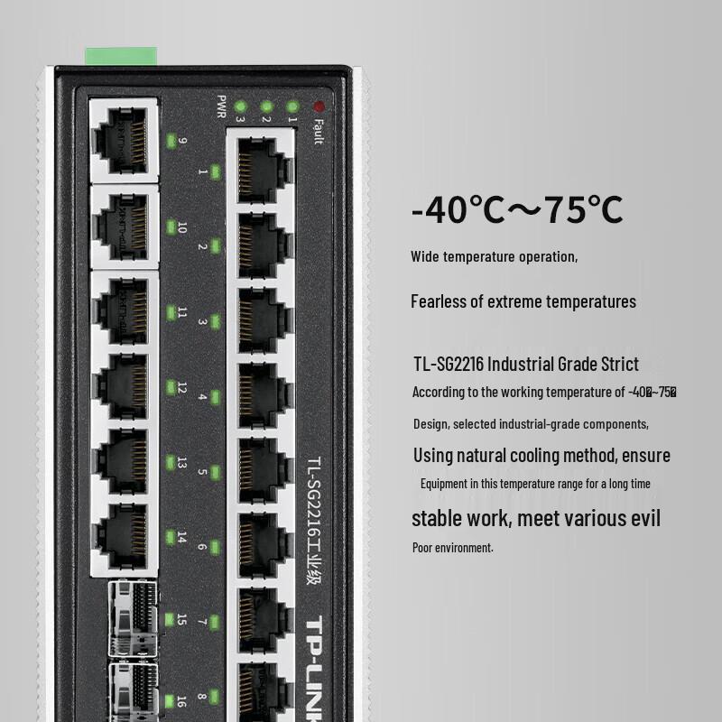 Tp-Link 16-Port Gigabit Industrial Cloud Managed Switch