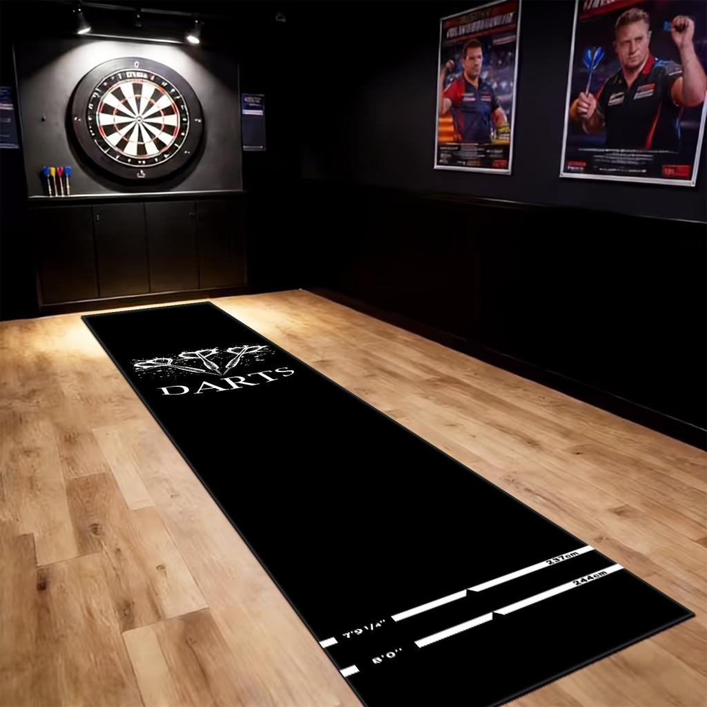 Covorașul de Darts Anti-Alunecare și Rezistent la Uzură Este Special Conceput Pentru Baruri de Acasă și Arcade de Jocuri. Este o covoraș de darts ușor de curățat