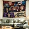Jujutsu Kaisen Wall Tapestry Aesthetic Wall Hanging Printed Fabric Blanket Decorative Tapestries For Bedroom Living Room Home Decor