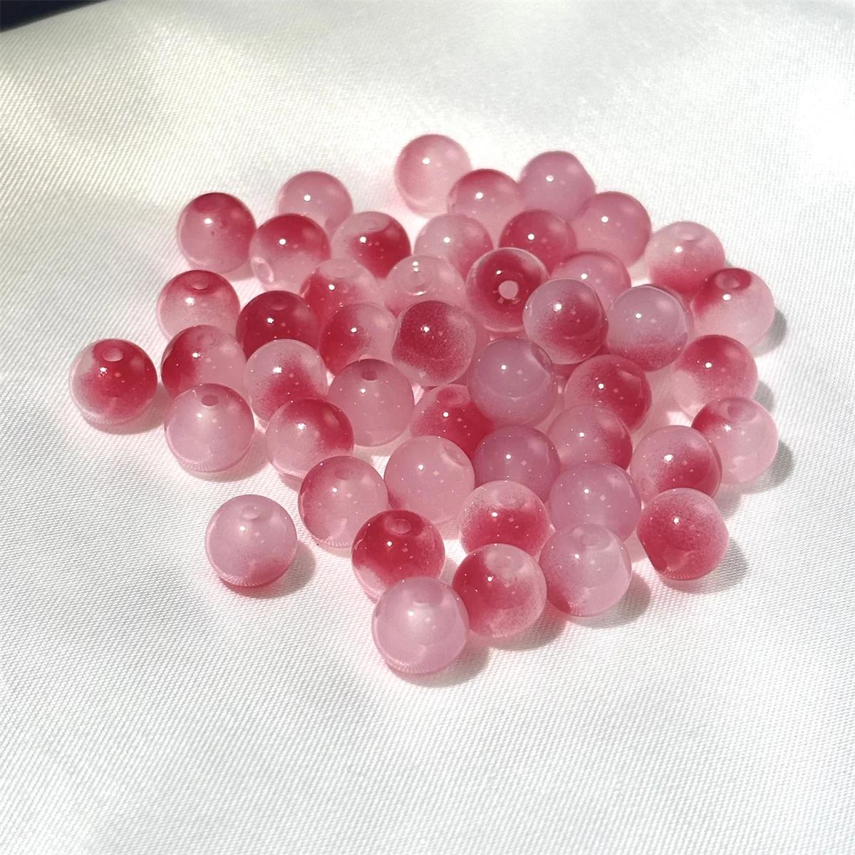 

8mm Glass Beads Multicolor Beads Handmade Diy Bracelet Bracelet Jewelry Handmade Beads Accessories Wholesale Material Beads 8mm(50pcs)