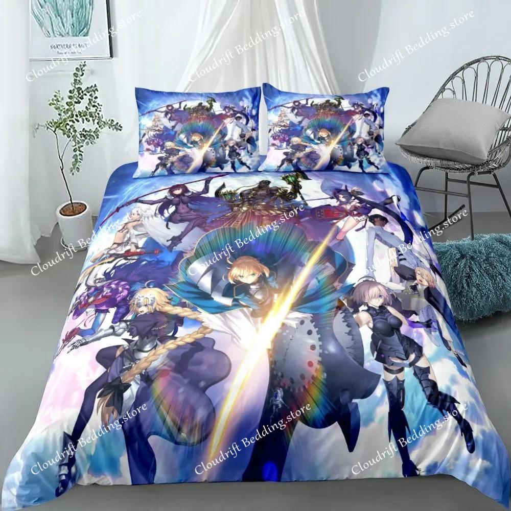 Conjunto de Roupa de Cama Fada Zero King Queen Duplo Completo Twin Tamanho Solteiro Capa de Edredom Fronha Conjunto de Roupa de Cama Fado Capa de Edredom Conjunto de Cama