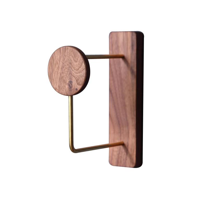 Black Walnut Hanger Wall Hanging Hanger Storage Rack Bedroom Brass Hanger Household Simple Storage Rack Hanging Clothes Rack