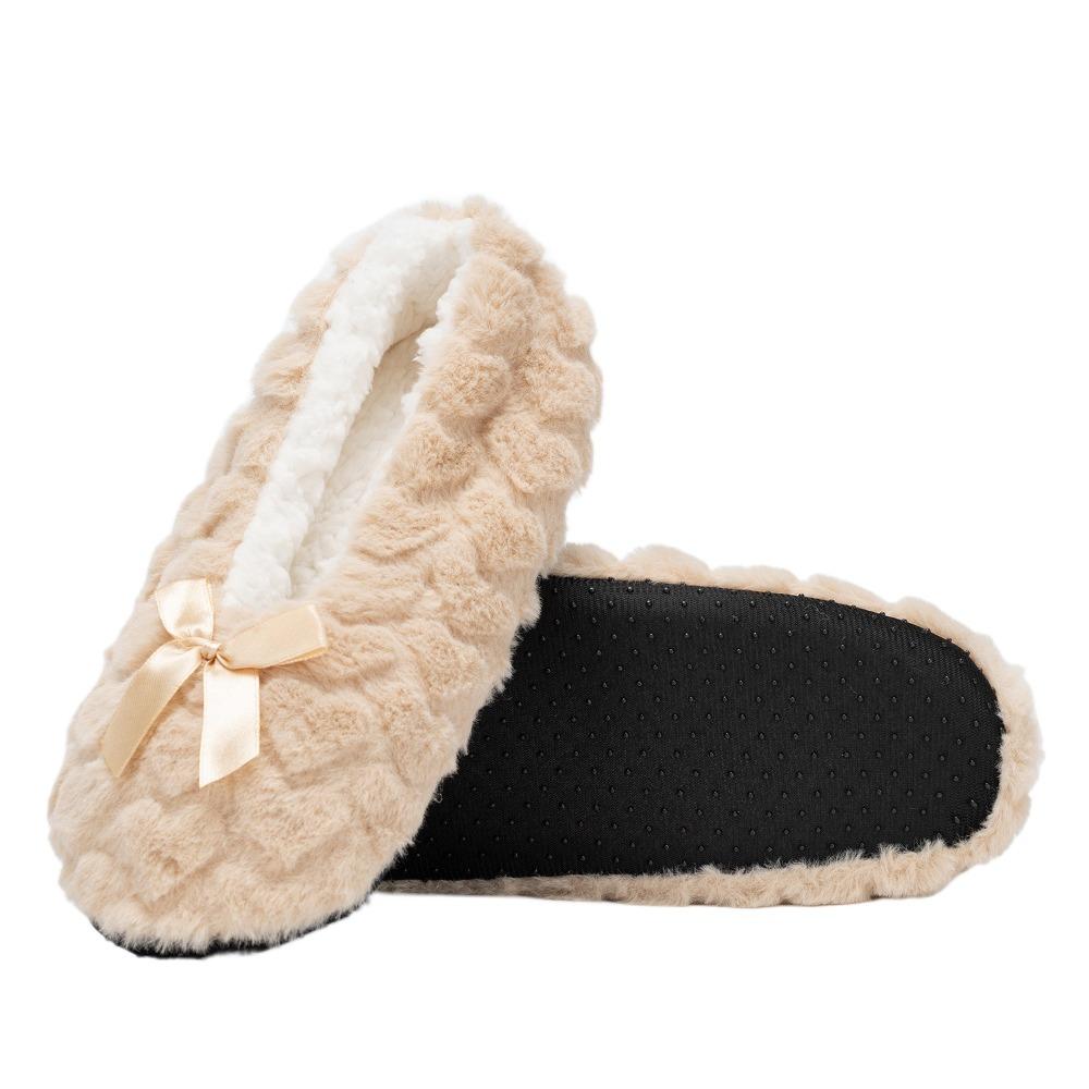 Heart Thicken Plush Socks Thermal Bow Sleeping Socks Simple Winter Floor Socks Girls