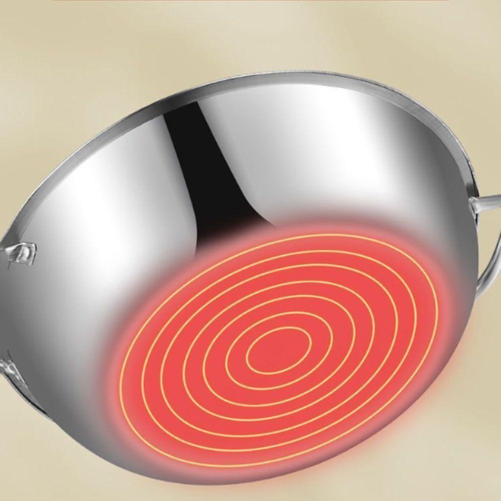 Thick Cooking Pot Stainless Steel Hot Pot Thickened Pot Stockpot Soup Pot  Barbecue Festivals