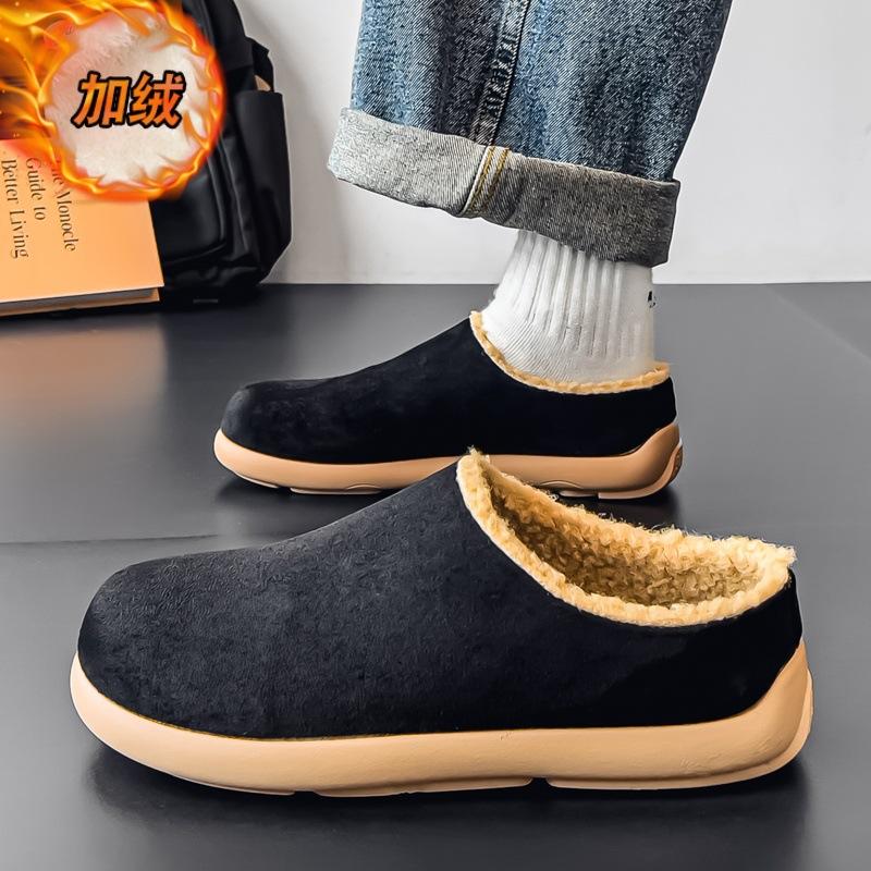 Unisex Short Snow Boots Men Women Winter Warm Faux Fur Lined Ankle Booties Non‑Slip Rubber Sole Casual Winter Shoes