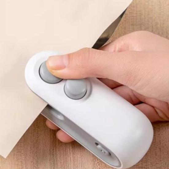 Mini Food Bag Sealer Hand-Press Snack Sealing Machine Portable Kitchen Sealing Tool for Chips Coffee Pet Food