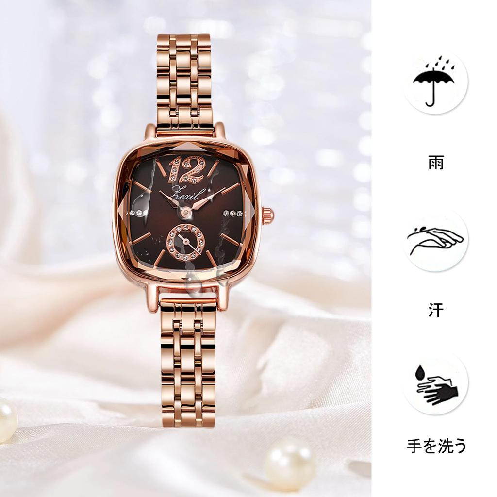 RORIOS Watch Watch Women Stylish Simple Quartz Band Commuting to School Cute Casual Christmas Birthday Present watch for man Red Women's
