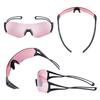 Swans EIGHT8 MEBK Made in Japan Sports Sunglasses for Track and Ball and Mirrored Silver Mirror with Ultra Rose Pink E-NOX EN8-4417 Marathons,