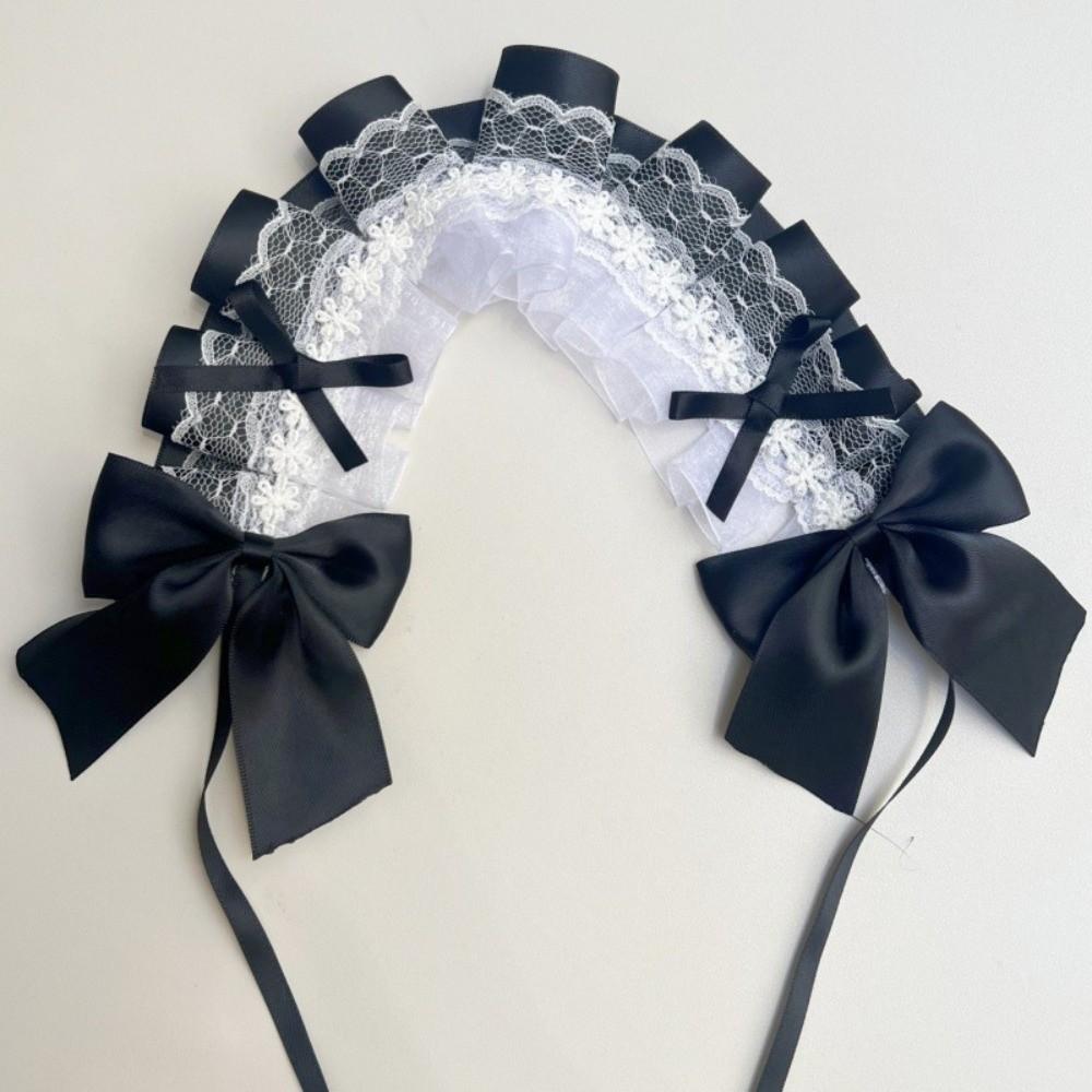 Multi-colored Lace Headwear Bow Lolita Headband Lovely Cosplay Hair Hoop  Anime Convention