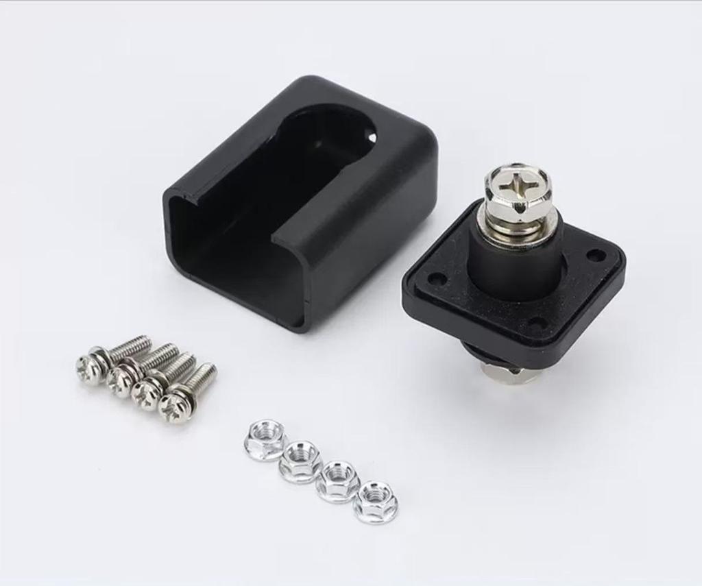 150A Pure Copper High-Current Wall-Through Wiring Post for Photovoltaic Lithium Battery Storage Terminal