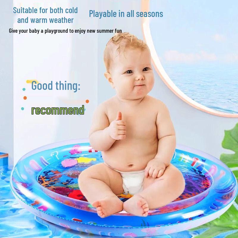 Portable Foldable Baby Inflatable Water Mat - Perfect for Outdoor Crawling