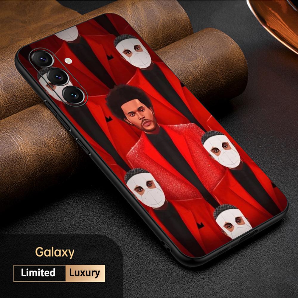Mode cool Wochenende Poster Sänger Handyhülle Für Samsung Galaxy S26 S25 S24 S23 S22 S21 Plus Ultra Note20 Weich Schwarz