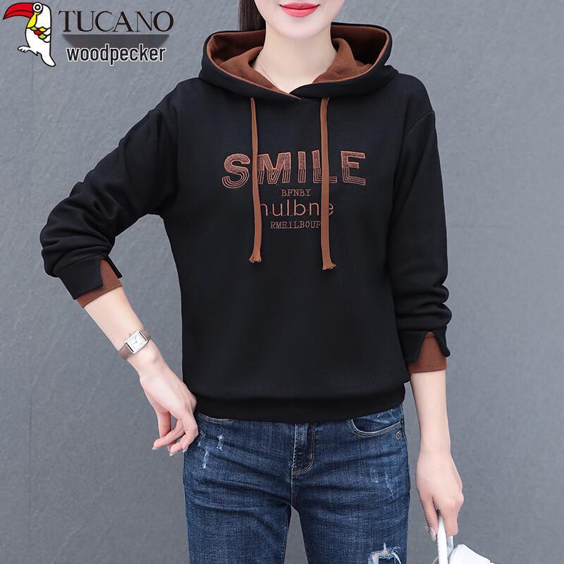 

Женский худи с вышивкой Woodpecker 4XL