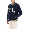 Polo Ralph Lauren Bokstavsbroderi Randig Kant Enkelknäppt Jacka Herrjackor Mörkblå 710878501-001
