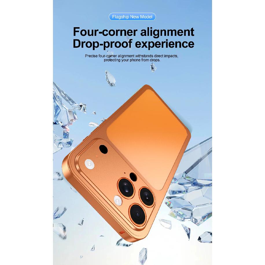 Odpinany Metalowy Tył Błyskawicznie Zmień 17 Etui Dla iPhone 16 15 14 13 Pro Max Uczucie Gołego Telefonu Osłona Obiektywu Matowa Osłona Ochronna