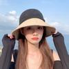 Hollow Bow Sun Hat Japanese Knitted Bucket Hat Fashion Bowtie Fisherman Hat  Summer
