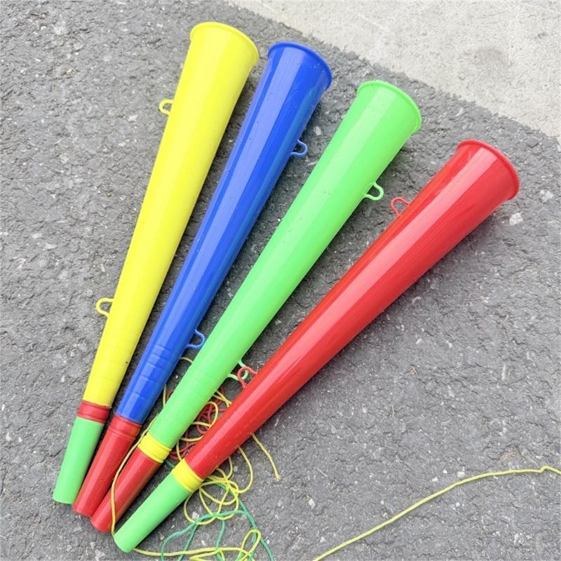 12Pcs Plastic Party Horns Random Color High Pitch Trumpets For Birthday Celebration Game Festival Gatherings