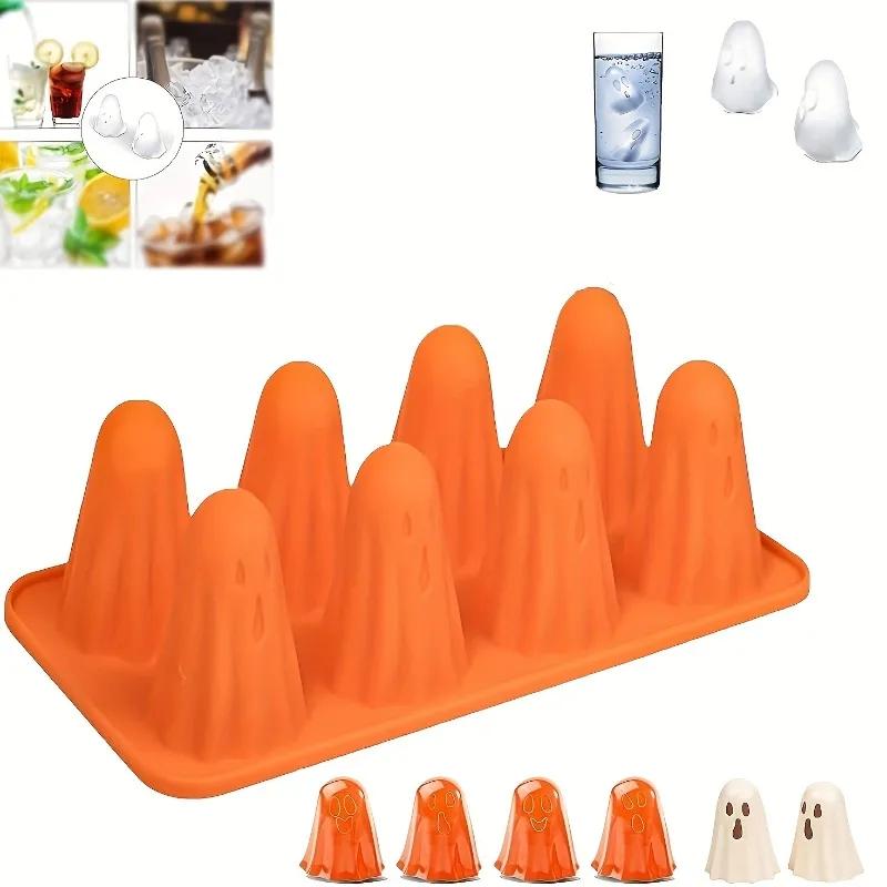 1/2pcs Halloween Silicone Mold - Ice Cube & Candy Mold for Chocolate, Jelly, Gummies, Crayons, Resin Crafts