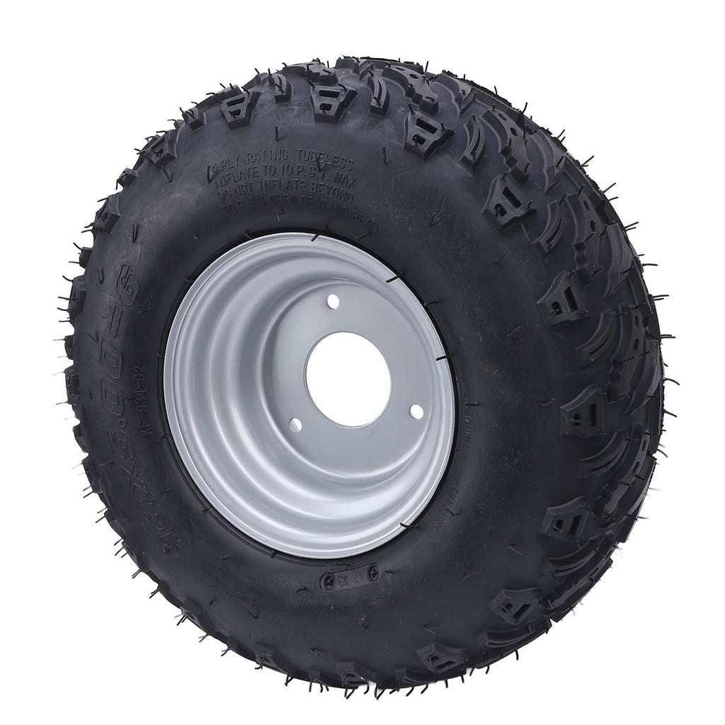 14x5.00 6 Tubeless Tire with Hub Explosion Proof 6 Inches Vacuum Tubeless Tyre for ATV UTV Quad Off Road Go Kart Golf
