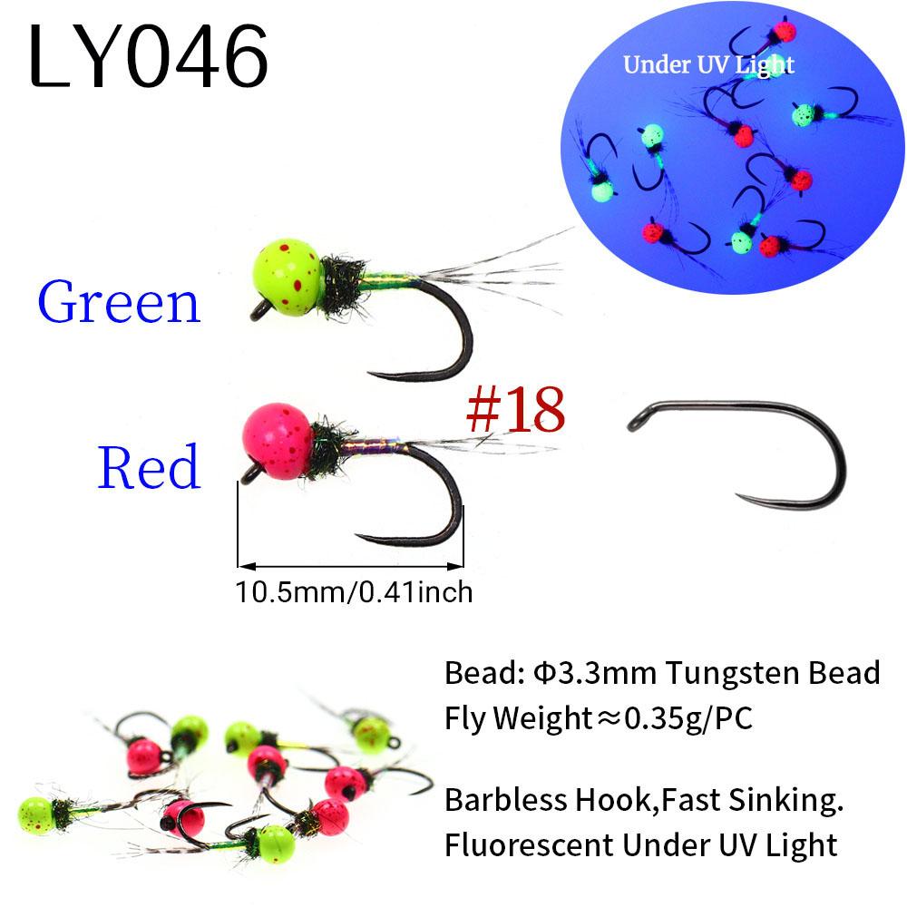 6PCS Fast Sinking Perdigon Euro Nymph Wet Fly Fishing Tungsten Bead Head Barbless Jig Hook Trout Grayling panfish Fishing Lures
