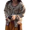 2025 Heavy Industry Retro Sweater Jacket Women's Autumn and Winter Soft Waxy Lazy Wind Knitted Cardigan Design Sense Mori Top