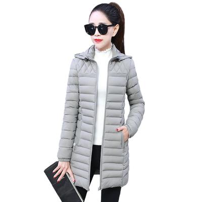 Cappotto con cappuccio Capispalla da donna Parka femminile Giacche lunghe Cappotti base caldi Cotone invernale Casual