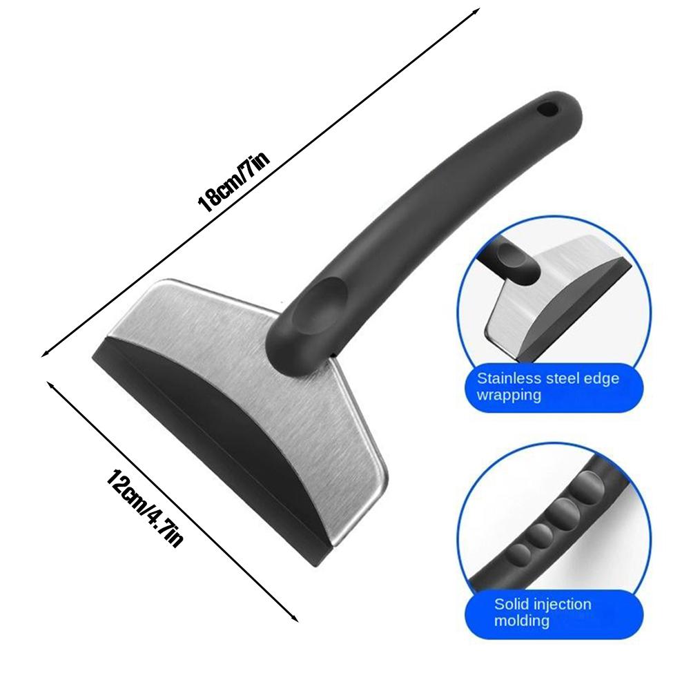 Car Ice Scraper Windshield Scraper with Handle Stainless Steel Head Snow Removal Shovel for Winter Snow and Ice Removal
