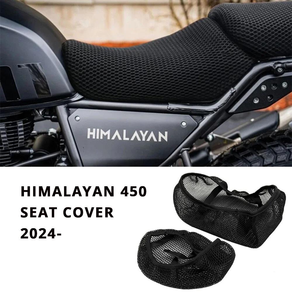 For Royal Enfield Himalayan 450 2024-Motorcycle Anti-Slip Saddle Pad 3D Honeycomb Mesh Seat Cover Breathable Cushion Protector
