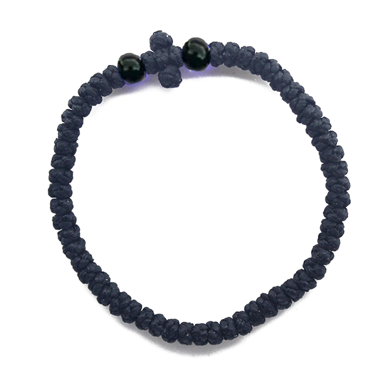 

Регулируемый греческий православный браслет-молитва, ручная работа, браслет унисекс, религиозный браслет-цепочка с украшением 15