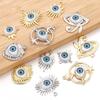 5pcs/lot Alloy Eyes Charms Lucky Heart Sun Eye Pendants For Jewelry Making DIY Earrings Charms Bracelet Necklace Accessories