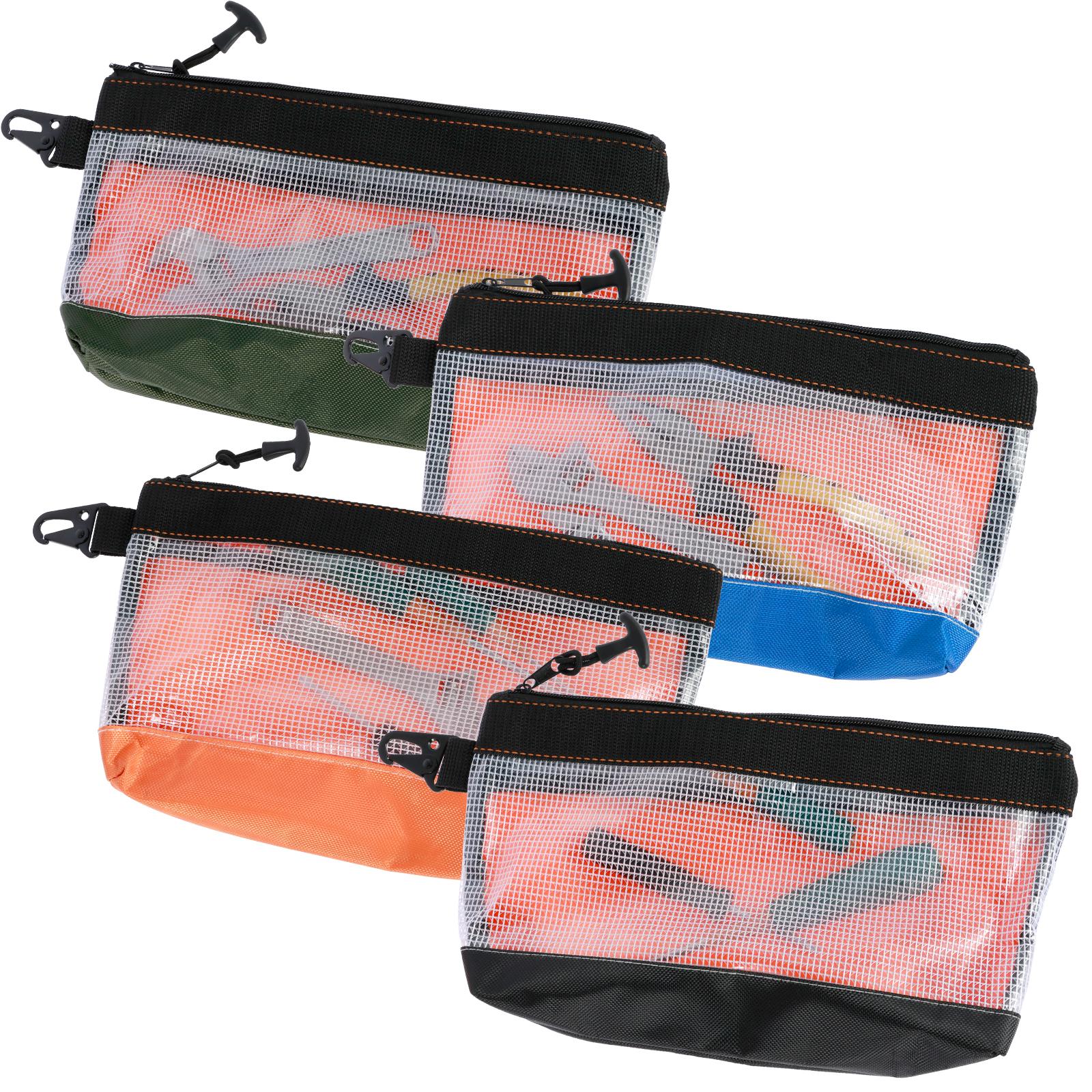 4Pcs Portable Bag Hardware Toolkits Small Tool Bag Waterproof Organizer Multi-function Zipper Oxford Storage Bags Tool Pouch