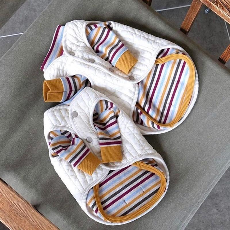 

Теплый жилет для щенка, комплект из двух предметов, осенне-зимняя одежда с хлопковой набивкой, комплект базовой футболки для собак средних и маленьких пород, кошачья одежда для питомцев L (recommended weight 8-5.5 kg)