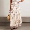 Europe and the United States cross-border 2026 new bohemian style high waist big swing skirt summer seaside vacation loose and thin dress