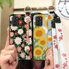 Lanyard Soft case Phone Case For Nokia G100 Oil Painting Waterproof Anti-dust Wristband Shockproof Durable Kickstand