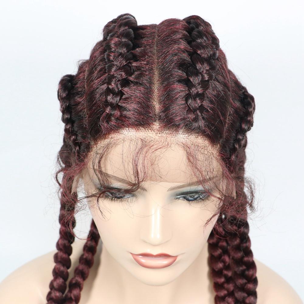 Lace Wig Hair Wig Female Long Hair Chemical Fiber Headgear Braid Wig Braid S