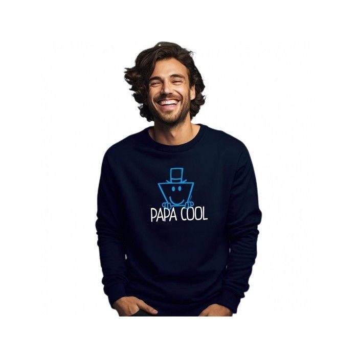 Mr. Mrs. - Men's Sweatshirt "cool Dad" Blue S