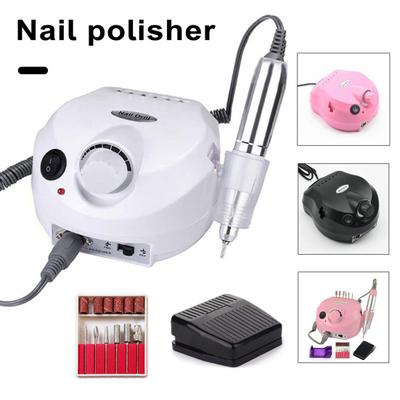Máquina elétrica de polimento de unhas Polidor de unhas de alta velocidade com 6 cabeças de moagem para cuidados versáteis com as unhas