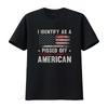 I Identify As Pissed Off American Vintage Flag T Shirt vintage Washed Unisex Top For Everyday Wear Stylish designer clothes