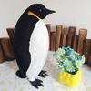 Statuie Pinguini Drăguți Sculptură Artă Pene Artificiale Simulare