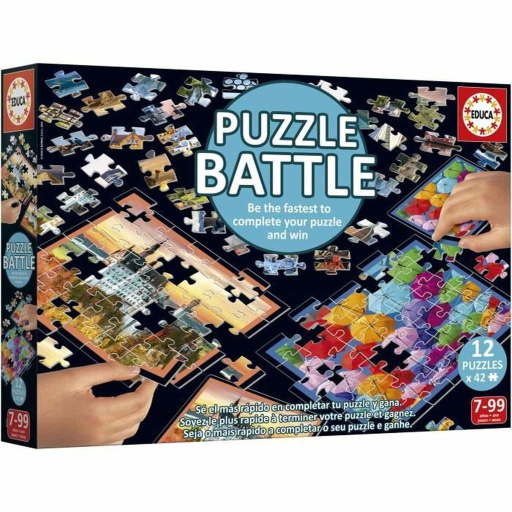 Puzzle Educa Battle Travel 42 Pieces (12 Units)