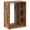 Kleiderschrank mit Regal und Stauraum Altholz-Optik 77 x 48 x 102 cm