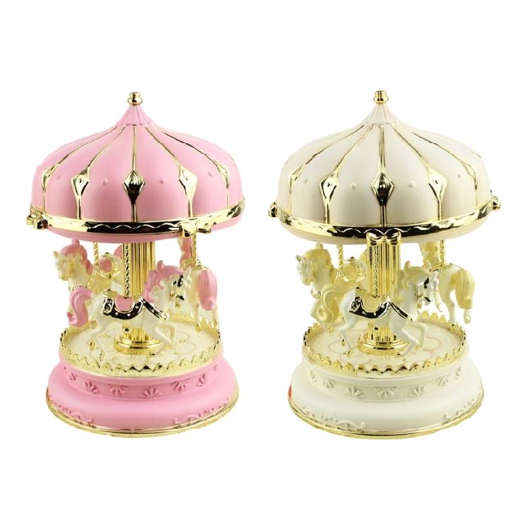 Carousels Music Box with Color Change Led Light Luxuries Musical Carousels Horse Figurines Birthday Valentines Presents