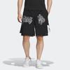 Adidas Neo Logo Print Straight Loose Shorts Men Bottoms Black IA6794
