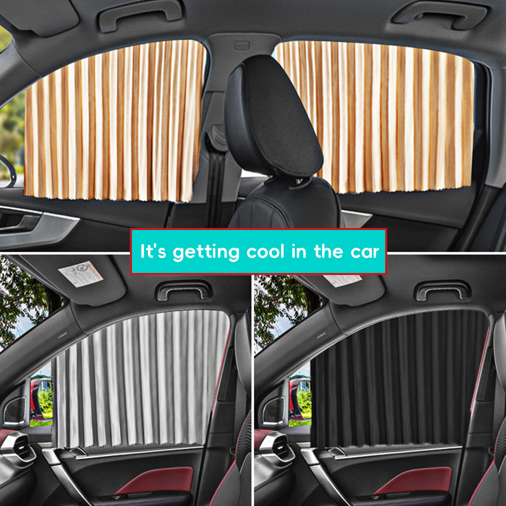 2/4pcs Car Window Sunshade Fully Magnetic Front Back Row Sunshade Curtain Universal Car Side Window Protection Car Curtains